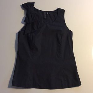 EUC Anthro Black Bow Blouse